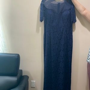 Royal blue lace dress